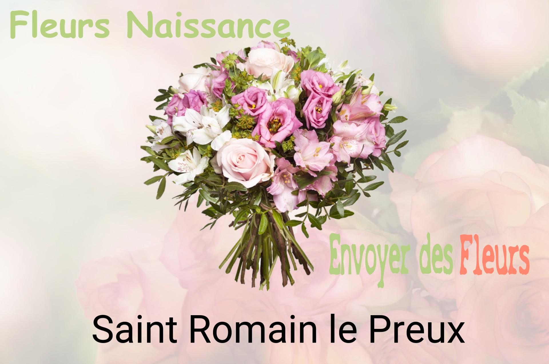 Bouquet de fleurs de naissance livré à Saint-Romain-le-Preux